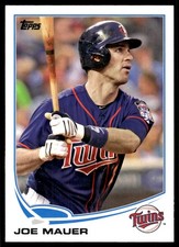 Joe Mauer 2013 Topps #107 Minnesota Twins MLB READ FREE SHIPPING AutographDen