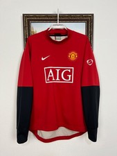 Vintage Nike AIG Manchester United Football Train Sweatshirt Track Top Size M