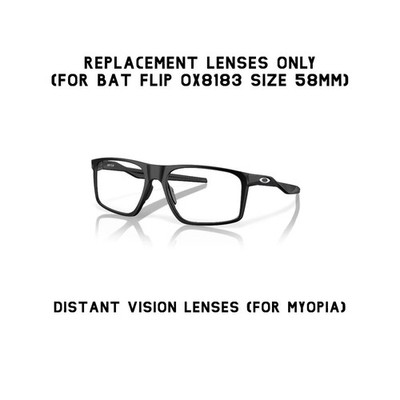 Oakley Bat Flip OX8183 58mm Replacement Lenses Tinted Distant Vision Lenses