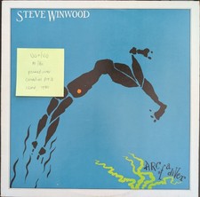 Steve Winwood Arc Of A Diver Vinyl Record LP VG+/VG XILP9576 1980