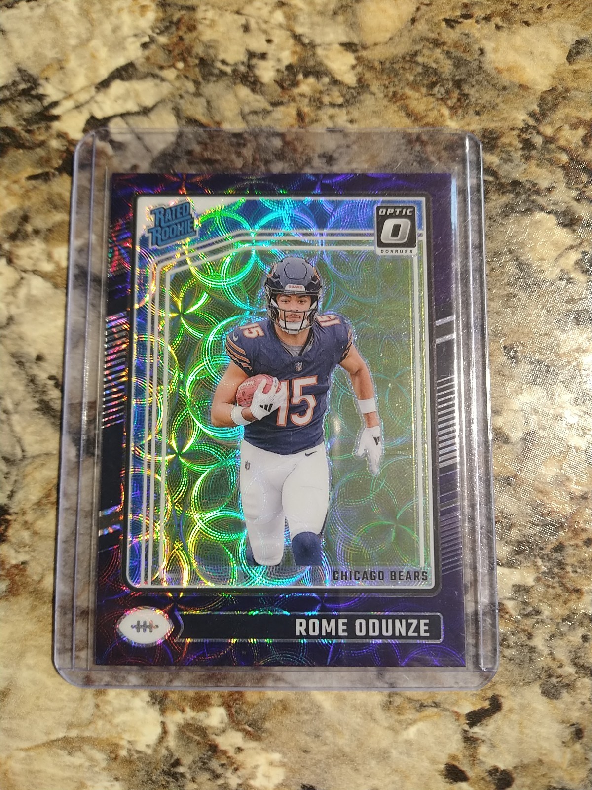 2024 Panini Donruss Optic - Rated Rookie Rome Odunze #286 Blue Scope Prizm (RC)