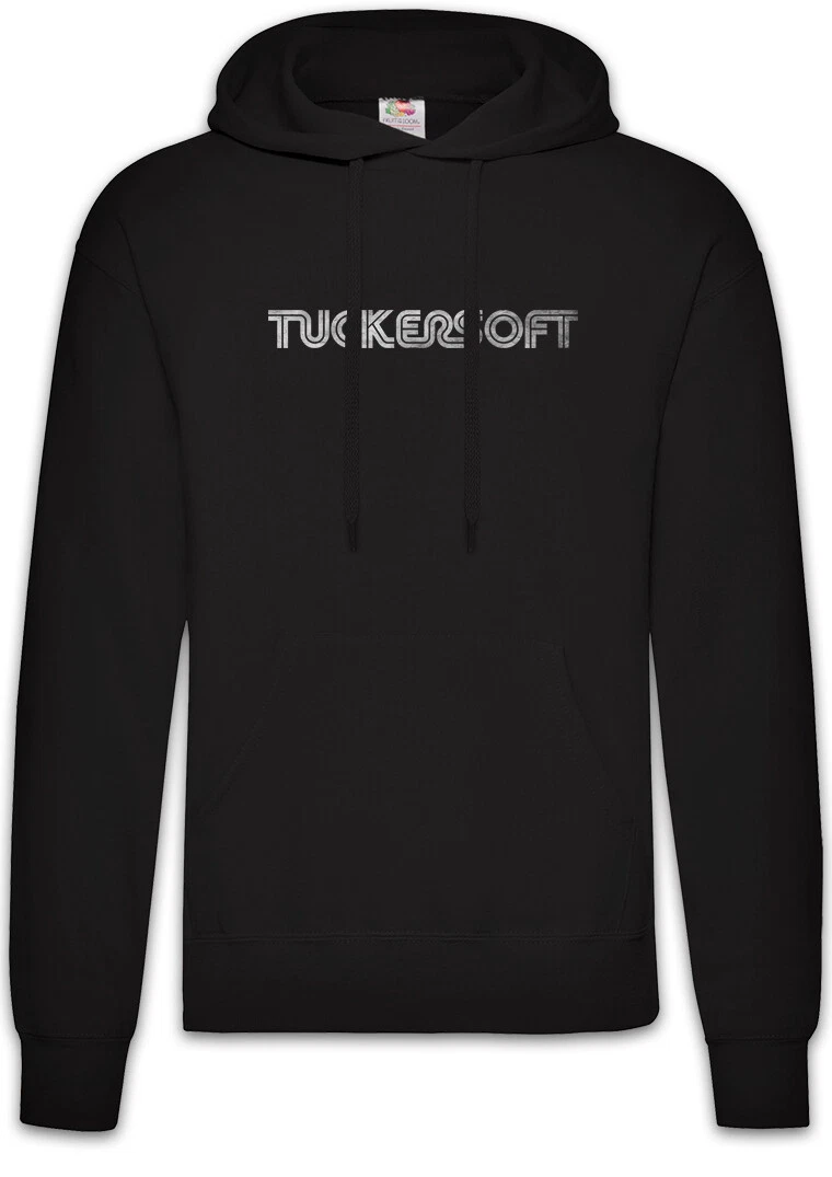 Tuckersoft Hoodie Pullover Black Logo Symbol Mirror Game Bandersnatch Mohan