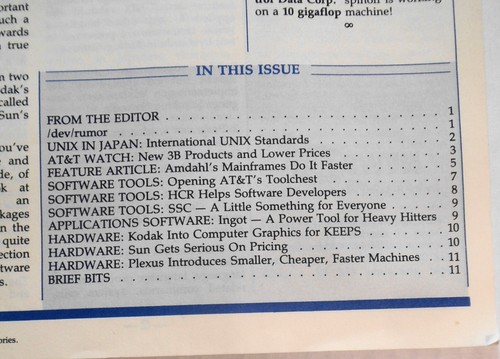 UNIQUE, Vol. 4, No. 3, 1985 - The UNIX System Information Source - Photo 3/14