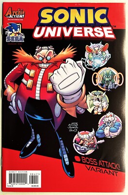 SONIC UNIVERSE Comic #84 Variant June 2016 EGGMANS DOZEN 2 of 4 1st Ed Baged VF-