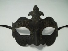 Black Light Gold Glitter Venetian Masquerade Costume Mask Halloween Party