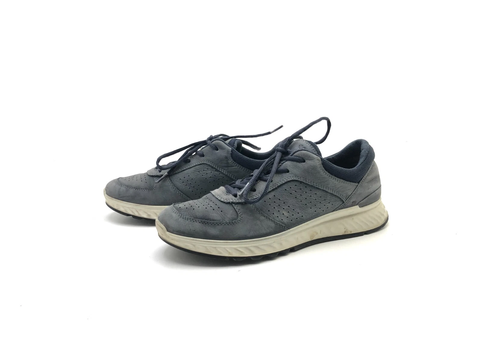 Scarpe basse uomo Ecco mocassini con lacci comfort blu taglia 40 (UK 6 5)