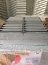 Fire Rated Air Transfer Grille 300x300mm and milled aluminium cover plates 