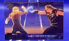 #60 CAPTAIN MARVEL TELLS THOR 2023 Upper Deck Marvel What If CLEAR CUT CHAPTERS