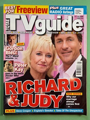 TOTAL TV GUIDE mag 17-June-2006 RICHARD JUDY Star Trek Doctor Who James Purefoy