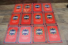 12 Atari Video Game Catalogs 45 Cartridge Rev. D 1981  Rev. E 1982