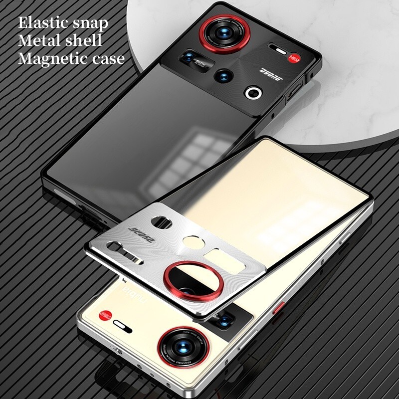 For ZTE nubia Z70 Ultra / Z70S Ultra Snap Metal Bumper Clear Matte