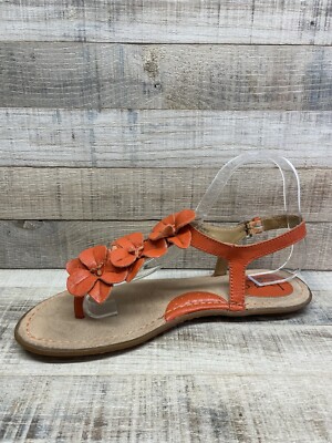 【関税込み】Flower Sandals - Carel - Leather - Orange Flower - Orange leather platform mules | Carel Paris