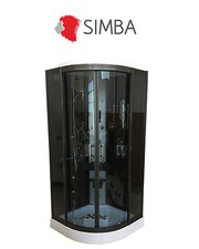 BOX DOCCIA IDROMASSAGGIO Toronto 90 X 90 CROMOTERAPIA Arredobagno CABINA DOCCIA