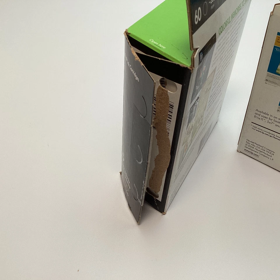 Combo de cartucho de tinta HP 60 preto e tricolor pacote com 4 - datado de 2010 e 2012 - Leia - Imagem 4 de 4