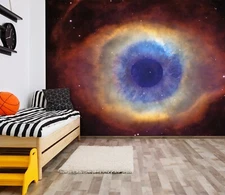 3D Cosmic Eye K3487 Wallpaper Mural Self-adhesive Removable Sticker Luna