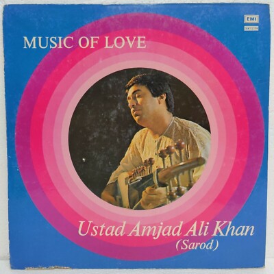 Ustad Amjad Ali Khan Sarod LP Instrumental classical Rare Vinyl 1975 Indian NM