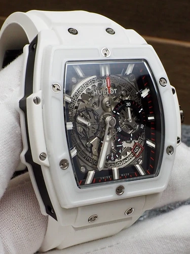 Hublot Spirt of the Big Bang White Ceramic 601.HX.0173.LR 99% LNIB 2 OEM Straps