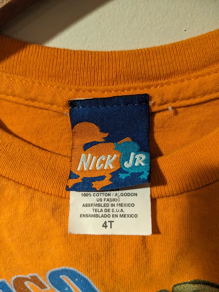 Camiseta vintage 2006 Nickelodeon Diego Dora naranja 4T juvenil Foto 3 de 4
