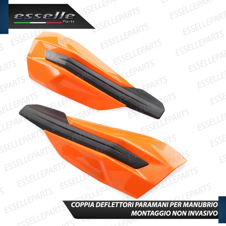 PARAMANI DEFLETTORI ARANCIONE IN ABS FLESSIBILE PER KTM EXC 250 2013 E SIX DAYS - Immagine 3 di 4