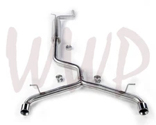 2.5" Stainless Dual CatBack Exhaust System For 15-17 VW Golf GTI 2.0L Turbo MK7