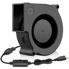 75mm X 30mm Usb Blower Fan Turbine Centrifugal 5v For Diy Computer Case Home The