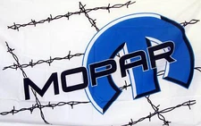 MOPAR WHITE FLAG 3X5 POLYESTER