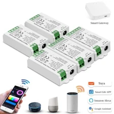 Zigbee Tuya RGB RGBW CCT LED Strip Controller Support Alexa Google Assistance