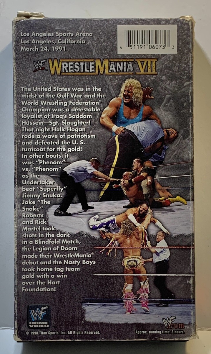 WWF - World Wrestling Federation - VHS Tape: 1998 Wrestlemania VII