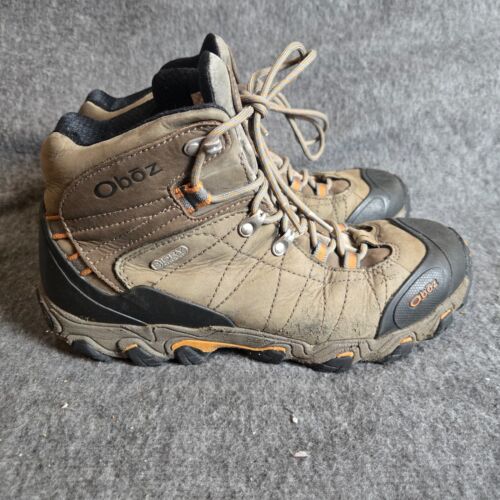Oboz Bridger Waterproof B Dry Mens Size 9.5 Wide Mid Leather Hiking Boots