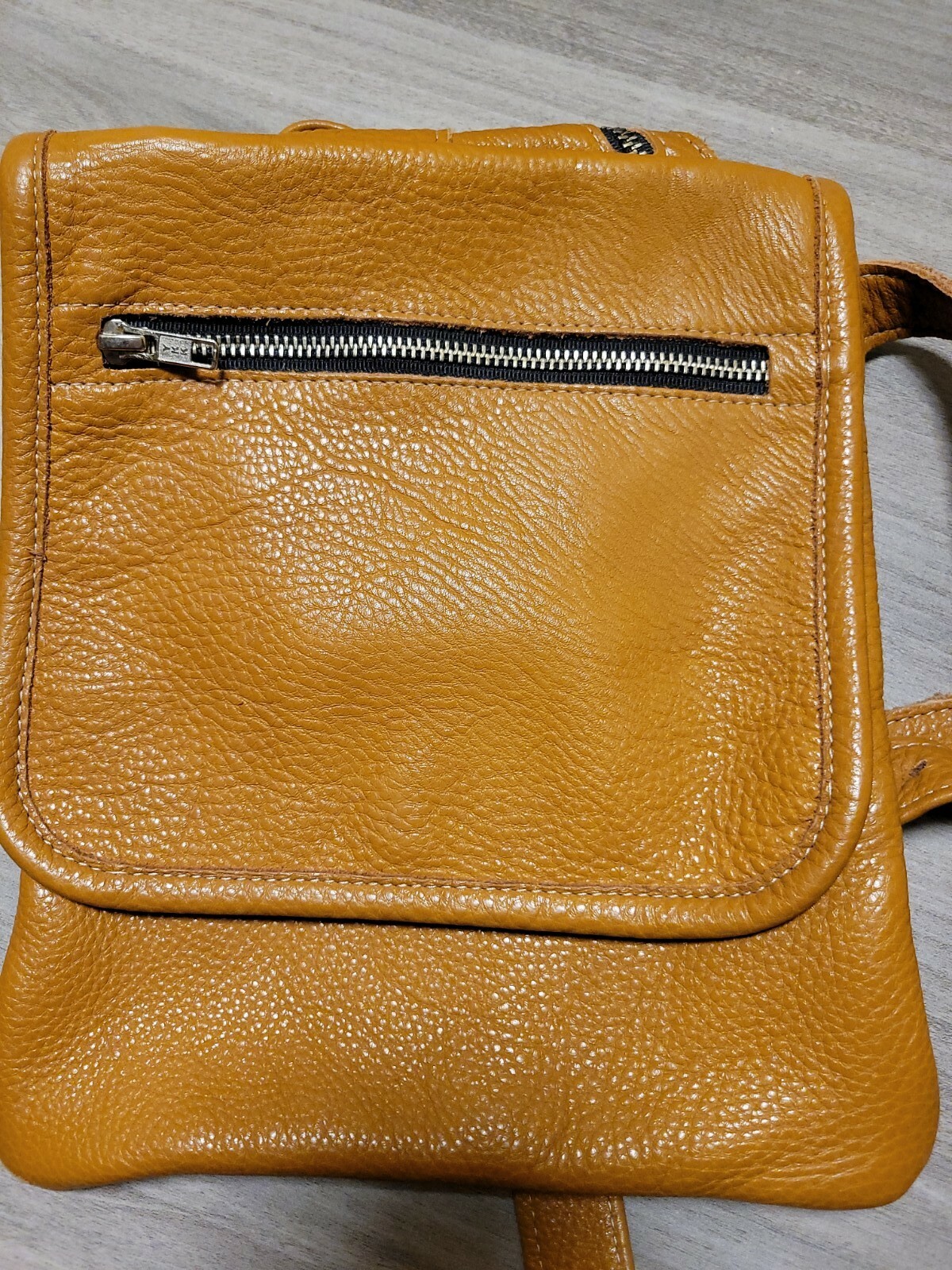 Charlie Leathers Vintage leather crossbody Coffee/Brown