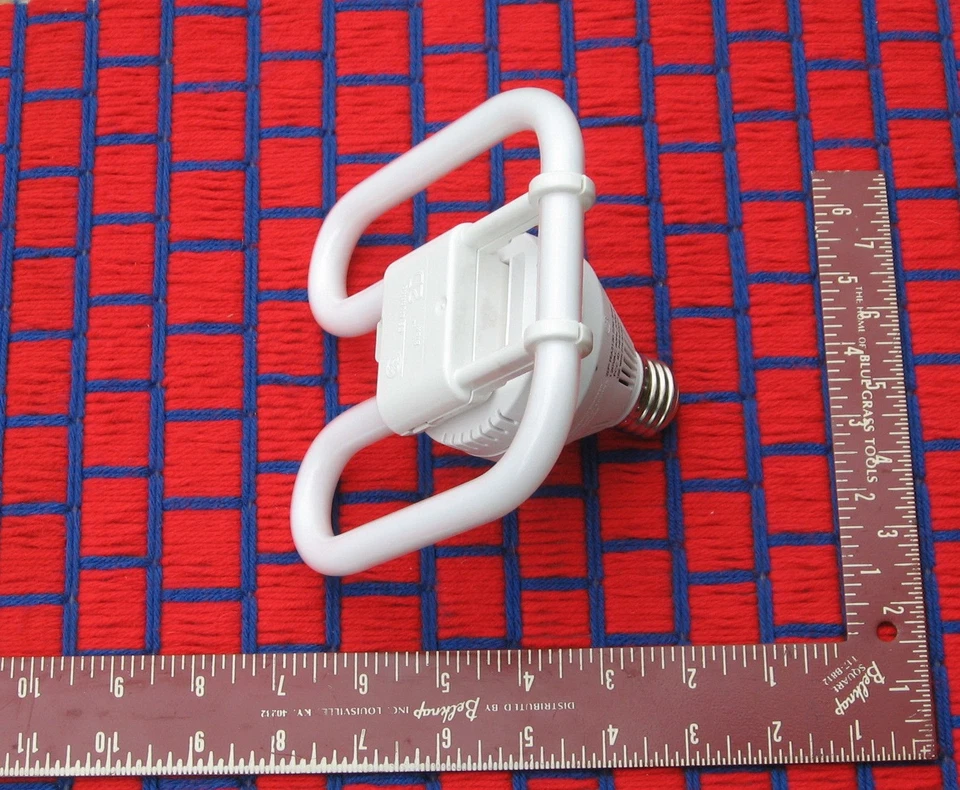 GE компактный люминесцентный расти лампа 2D CFL 21 Вт бесплатный T5 адаптер 2700K цветение - Изображение 2 из 4