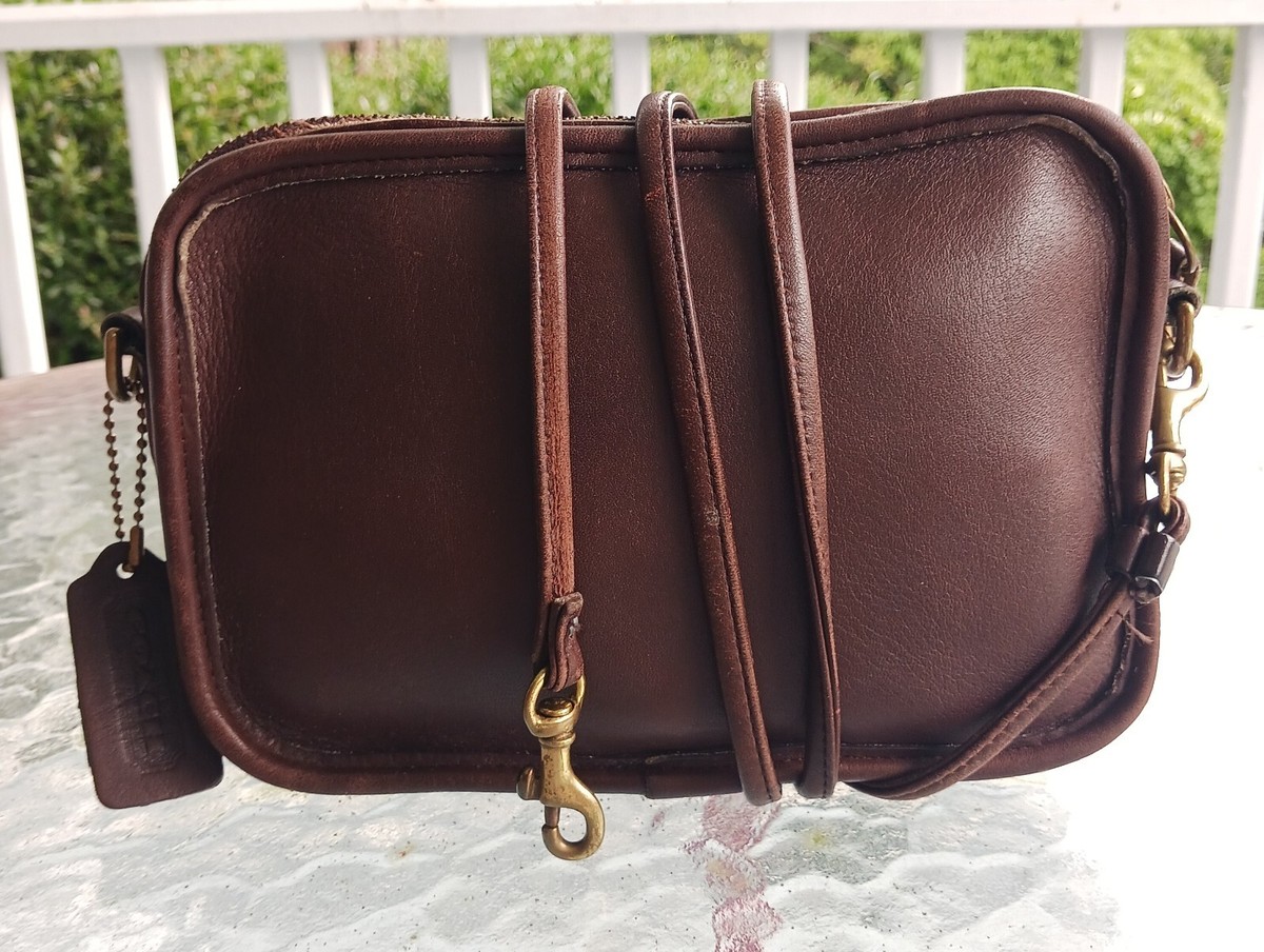 Coach 9925 Vintage Milk Chocolate Brown Carnival Leather Crossbody