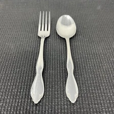 Oneida Berkley Square Stainless 1 Dinner Fork 1 Table Spoon Glossy