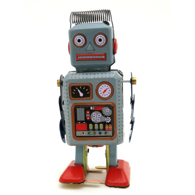 New Hand-Made Tin Wind-up Industry Robot Adult Collection Tin Vintage Decoration