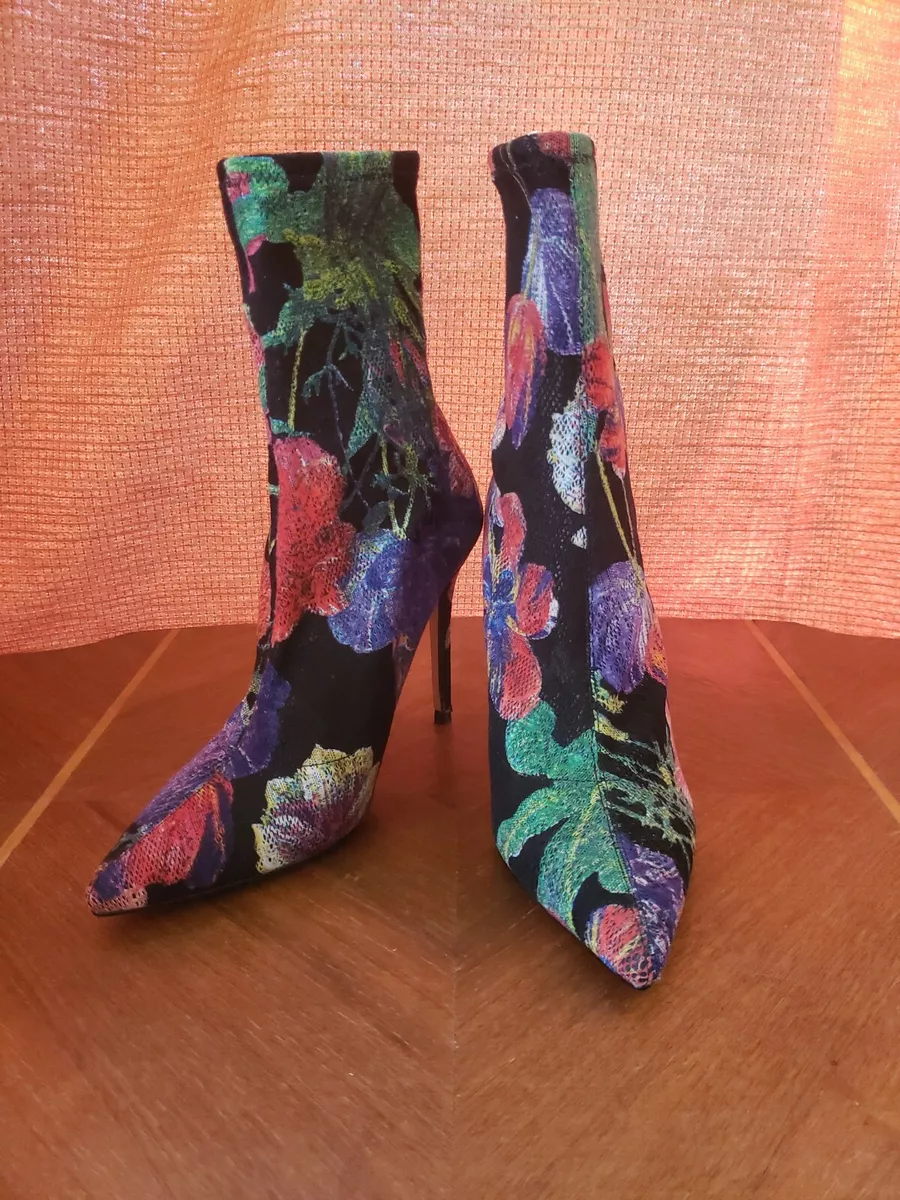 Floral sock hotsell booties