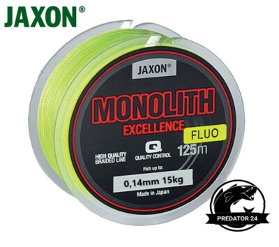 Jaxon Monolith Excellence Fluo 125m Geflochtene Schnur 8x Braided Line
