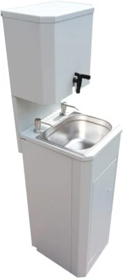 SANITOBI Mobiles Waschbecken Warmwasser Handwaschbecken Mobiler Waschtisch / NRs