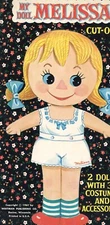 VINTAGE  1961 MELISSA PAPER DOLLS RARE UNCUT REPOR OF ORG. NO1 BEST