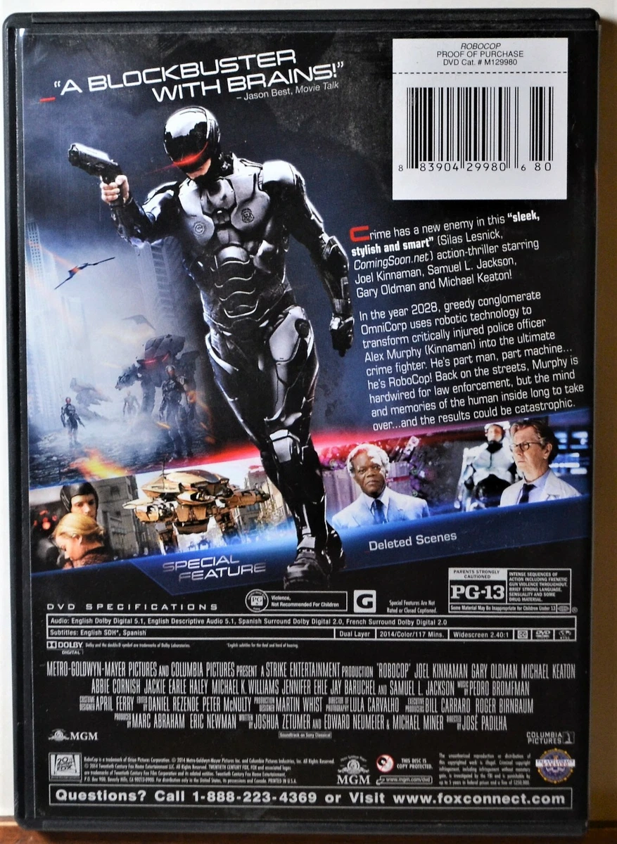 DVD Robocop Sci Fi Action 2014 Version NICE DISC Extra Movies