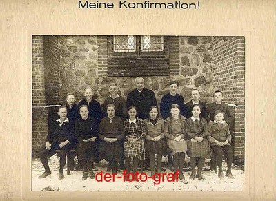 Photo, souvenir photo: ''My Confirmation'', Lüneburg, circa 1920!!!