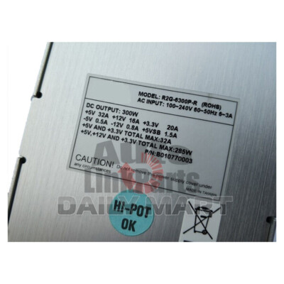 1PCS Used EMACS R2G-6300P-R Hot Plug Power Supply 300W