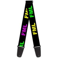Guitar Strap - Fml Black/Yellow/Green/Purple (Us Import) ACC NEU