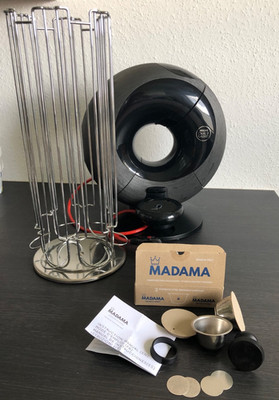 NESCAFÉ  DOLCE GUSTO  Eclipse Kapselmaschine schwarz-anthrazit mit Kapselständer