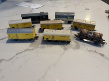 Vintage Marklin metal train car lot Of 8 freight wagon cars Germany