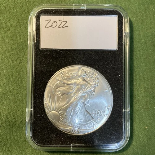 2022 1 oz American Silver Eagle Coin (BU) In  Black Case