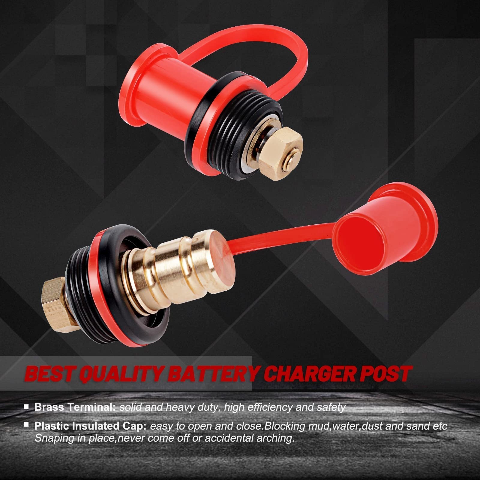 Battery Jump Post Terminals Remote Charging Tool for UTV ATV Car Tr... Fast Ship