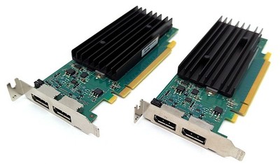 Lot of 2 HP NVIDIA Quadro NVS 295 256MB GDDR3 Low Profile Video Card 641462-001