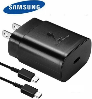 Original Samsung 15W/25W Fast Charger Adapter & Type C Cable For Smartphone
