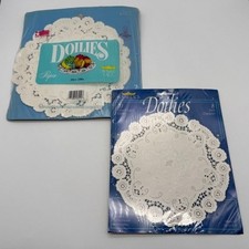 Vintage Royal Lace Paper French Lace Doilies 8 and 10 Inch Total of 35 Doilies