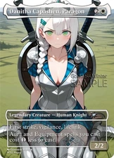 MTG - Danitha Capashen, Paragon - Fanart Borderless Style - EDH / Playtest